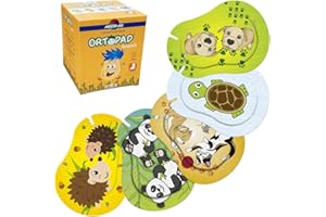 Ortopad® Bamboo Fun Pack Eye Patches, 50/Box (Junior Size, 0-2 yrs) Hedgehog Pack