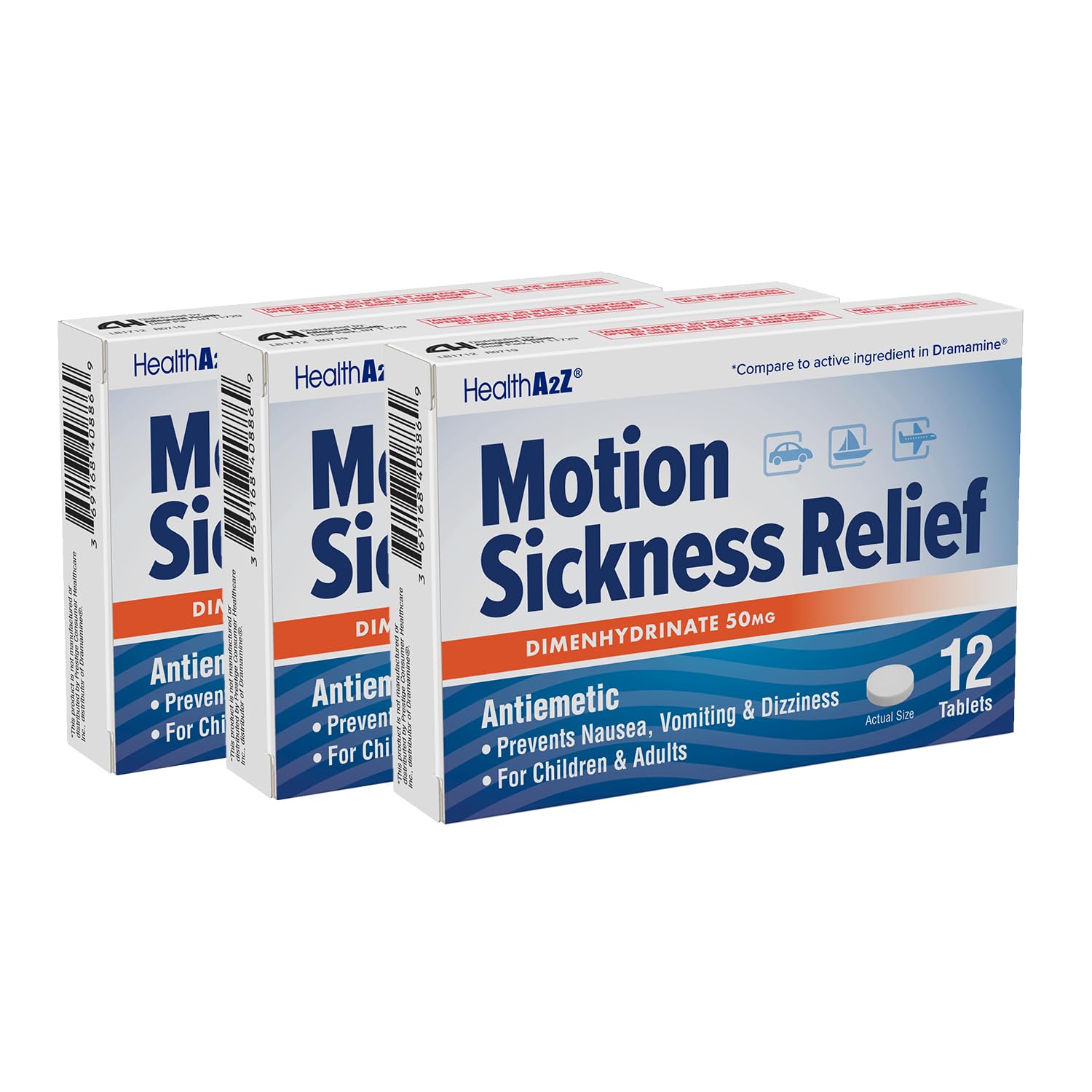 HealthA2Z® Motion Sickness Relief | Dimenhydrinate
