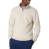 Hanes Men's Quarter-zip Pullover, Ecosmart Fleece Pullover Shirt for Men, Cotton Blend