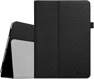 Fintie Folio Case for iPad Air 2 - Premium Vegan Leather Slim Fit Case Smart Stand Protective Cover Auto Sleep/Wake Feature for iPad Air 2, Black