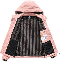 MOERDENG Women's Waterproof Rain Jacket Lightweight