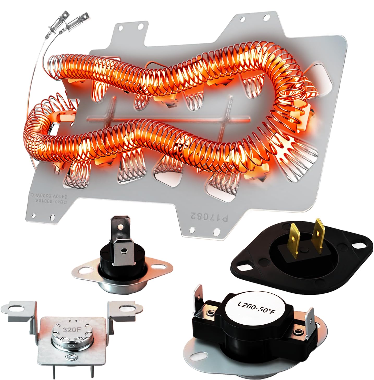 Photo 1 of ?5000+ Cycle Life?DC47-00019A Heating Element for SAMSUNG Dryer DV42H5000EW/A3 DV45H7000EW/A2 DV40J3000EW/A2 DVE50R5400V/A3 DV42H5200EP/A3 DVE50R5200W/A3 DVE50M7450W/A3 3 DV210AEW/XAA by TOMOON