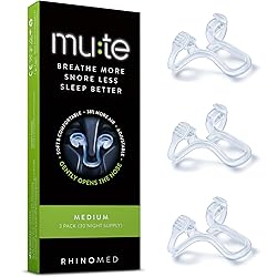 Mute Nasal Dilator Snoring Solution | Medium 3 Pack