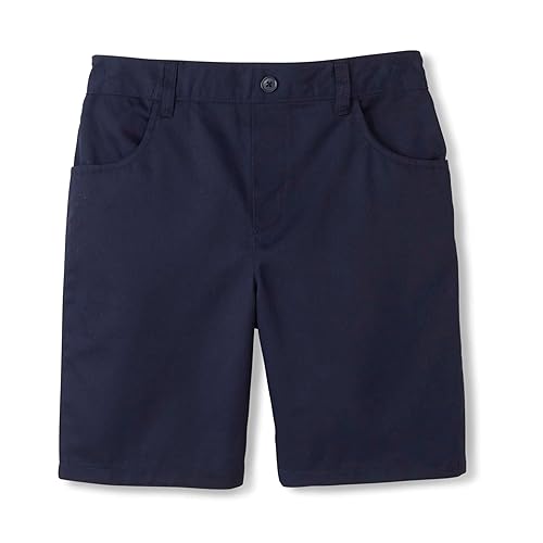 French Toast Little Girls Pull-On Short, Navy, 4