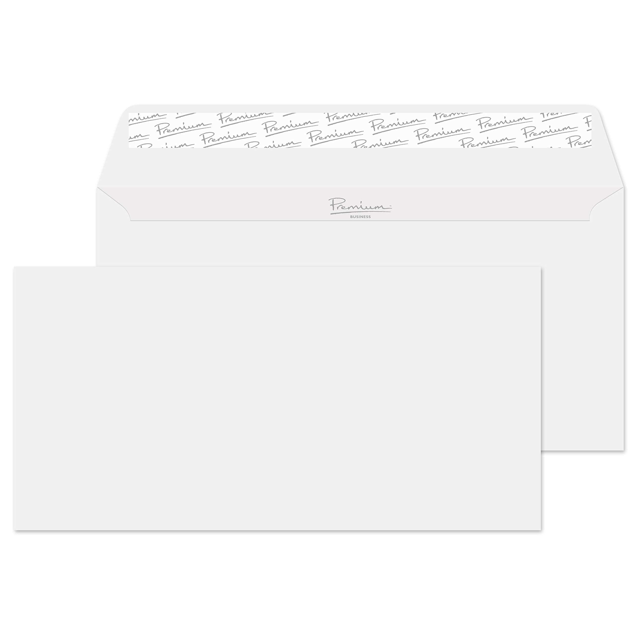 Blake Premium Business DL 110 x 220 mm 120 gsm Peel and Seal Wallet Envelopes (36882) Diamond White Smooth - Pack of 500