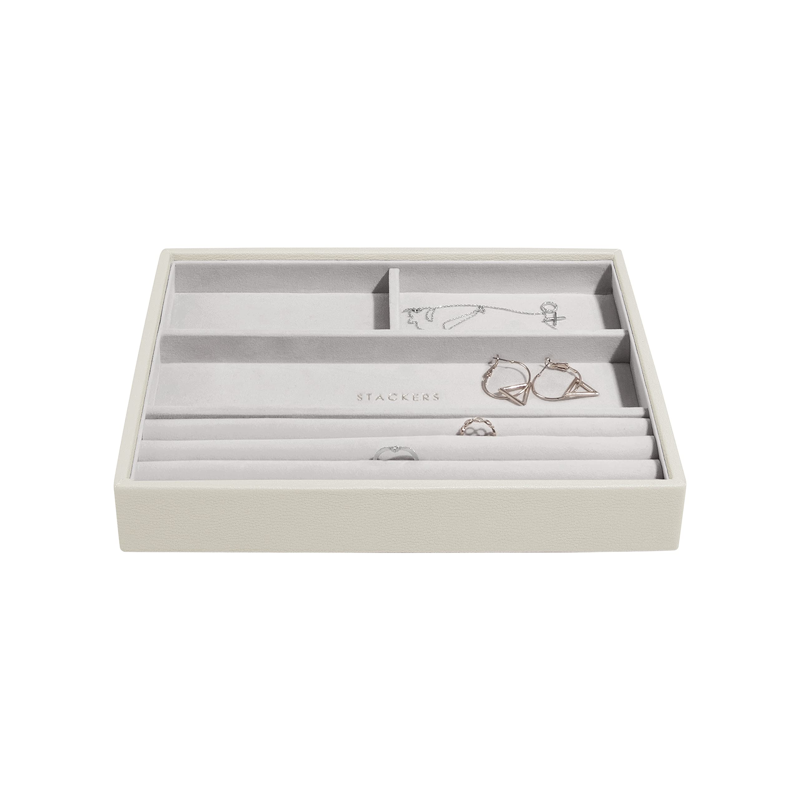 Stackers Oatmeal Classic Medium Jewellery Box Ring/Bracelets Layer — image 1