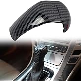 CTH for Cadillac CTS 2008-2013 Console Gear Shift Knob Decorative Cover Trim Car Interior Accessories 1pc (Carbon Fiber Black)
