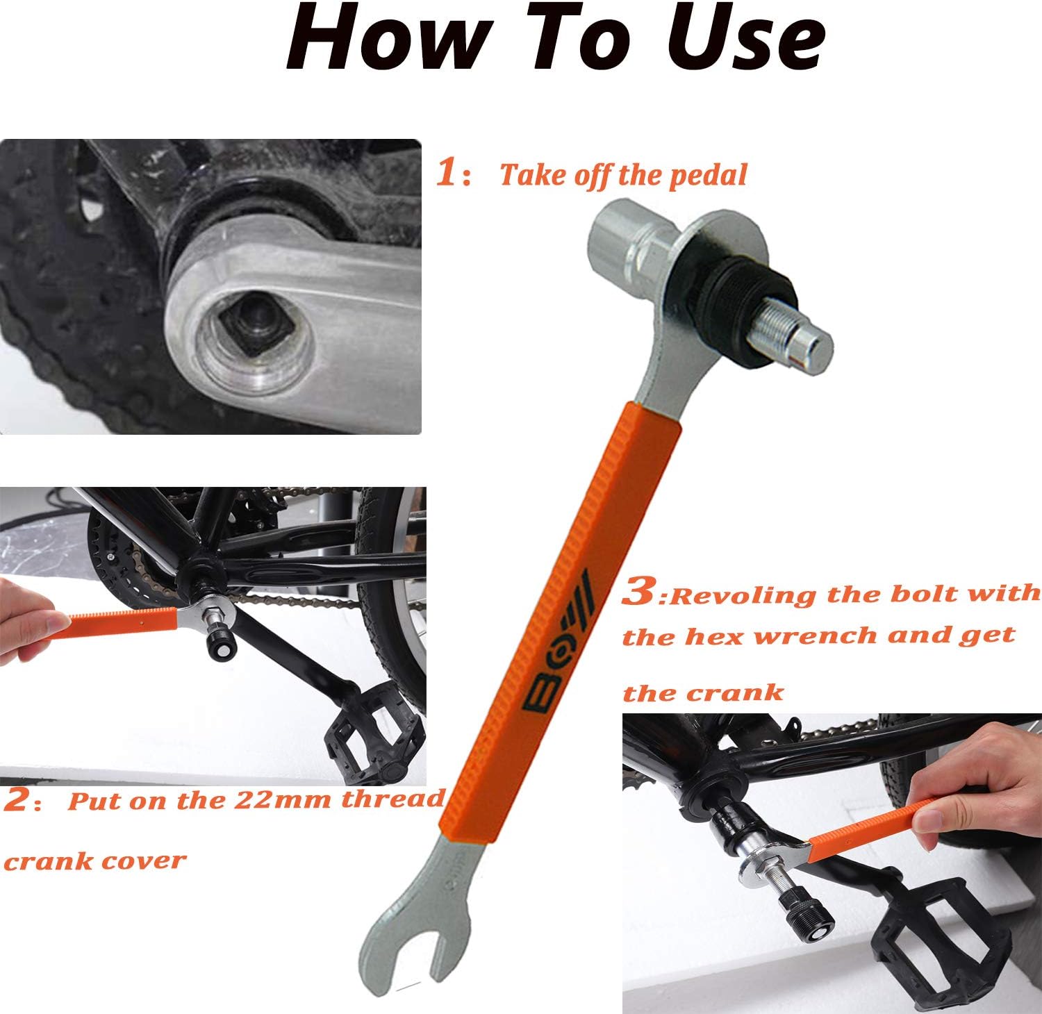 BMX Bike Repair Kit Crank Arm Puller Bicycle Tools Kit Set for Moutain