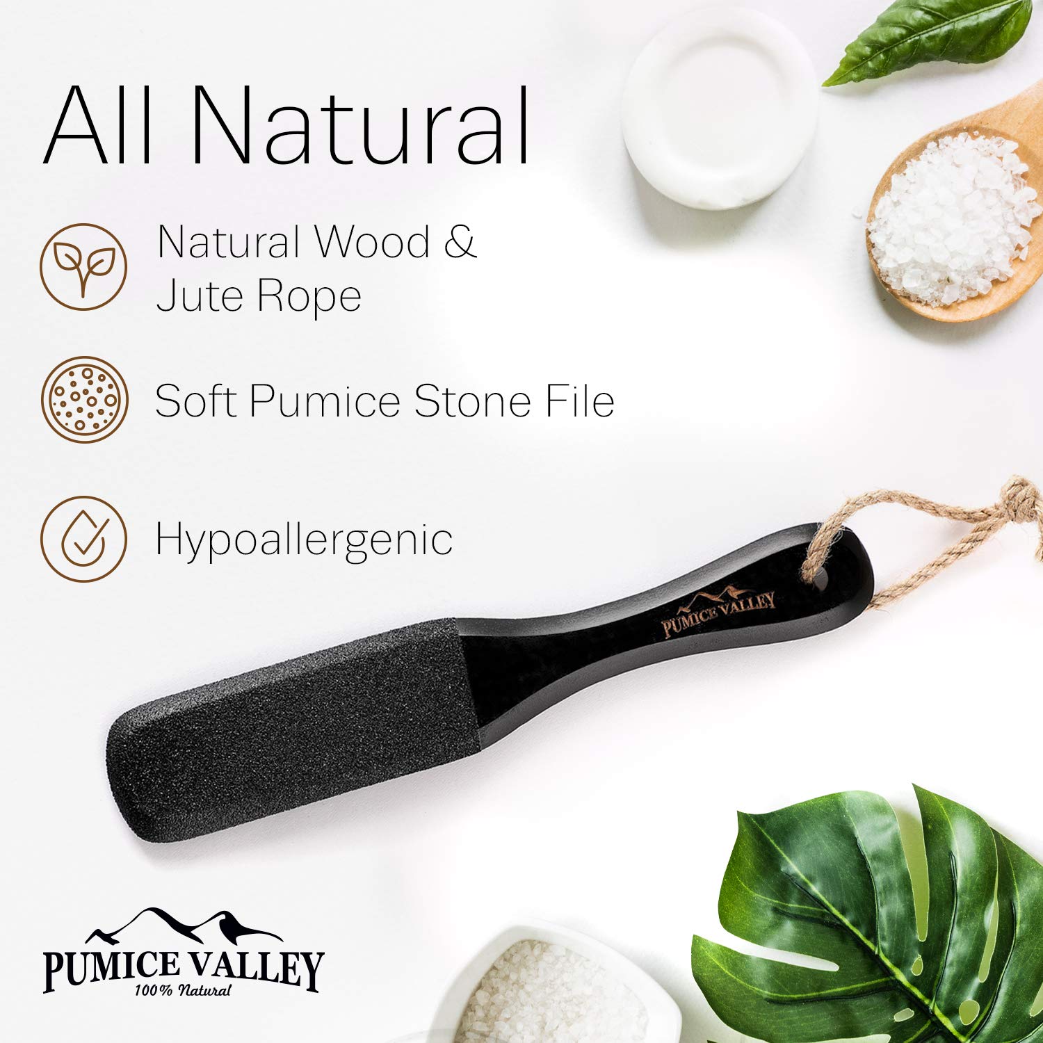 Pumice Stone Foot Scrubber - Pedicure Foot File with Handle for Dry Dead Skin - Callus Remover for Feet - Foot Scraper - Exfoliating Brush for Heels, Elbows, Hands : Beauty