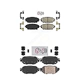 AmeriBRAKES Front Rear Ceramic Disc Brake Pads Kit