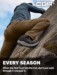 CQR Men's Active Flex Tactical Pants, Water