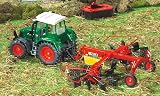 SIKU 2451 Fella Whirl Rake 1:32 Scale Metal/Plastic Red Farm Toy Tractor view 2