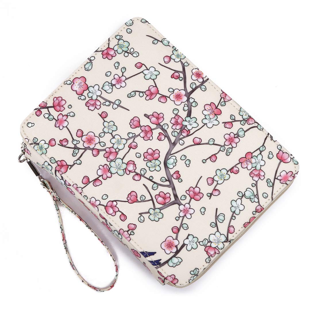 YOUNGCOL 184 Slot Colored Pencil Case -Large Capacity Nubuck Leather Pencil Holder Organizer,Faint Yellow