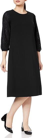 Amazon Co Jp セシール ワンピース フレアシルエット 袖レース フォーマル 卒業式 入学式 レディース 服 ファッション小物