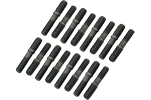 Mr. Gasket Screw-in R/Arm Studs 3/8" 16Pc, Black