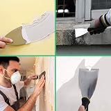 FANTESI 4 Pcs Stainless Steel Wallpaper Scraper Set 12.5/10/7.5/5 cm view 5