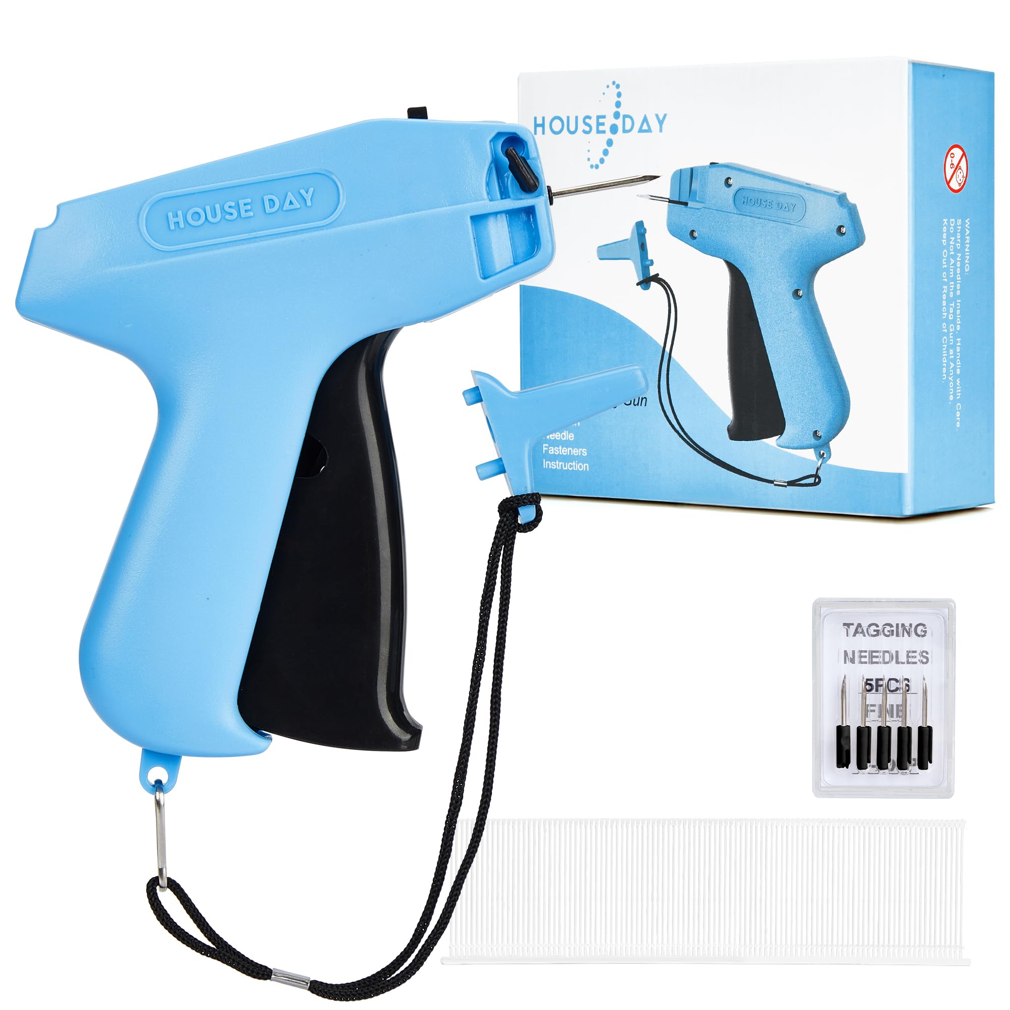 Photo 1 of HOUSE DAY Tagging Gun for Clothing, Retail Tag Gun for Clothes, Not for Stitch, Price Tag Attacher Gun with 6 Needles, 1000pcs 2" Barbs Fasteners for Store, Garage, Yard Sale