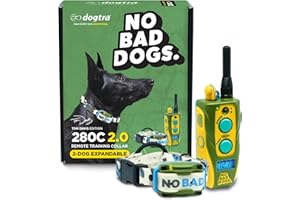 Dogtra E-Collar Tom Davis 280C 2.0 [2025 Edition], Boost & Lock, Waterproof, 1/2-Mile Range Dog Training Collar with Remote, Rechargeable, 127 Levels, Vibration, Bungee, No Bad Dogs Trainers