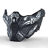 TacticalHalf Face Ghost Mask， for Cs Game Cosplay Hunting Halloween OutdoorSports Paintball Protect Airsoft Masks