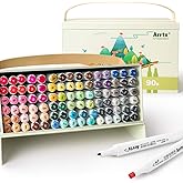 Arrtx Markers Alcohol Markers ALP 90 with Dual Tips, Permanent Art Marker Pen for Artist Adults Coloring, Drawing, Comic,Sketching