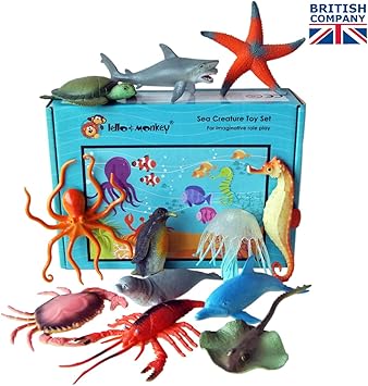 Figuras Marina Animal - Caja de 12: Amazon.es: Juguetes y juegos