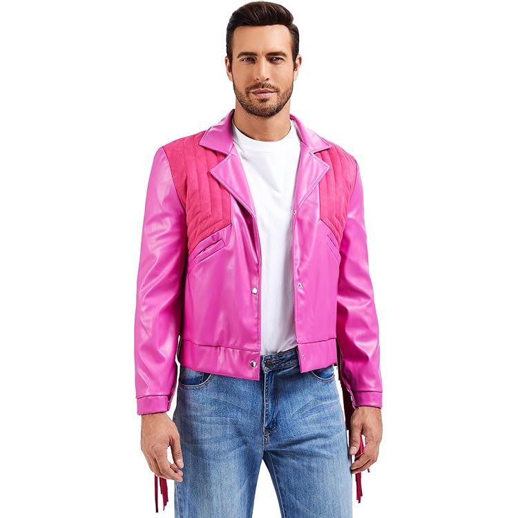 Amazon.com: Leveljacket Pink Spooky Halloween Costume Retro 80s