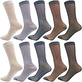 Nanxson 5/10 Pairs Men's Ultra Thin Socks Sheer Casual Sock Dress Socks