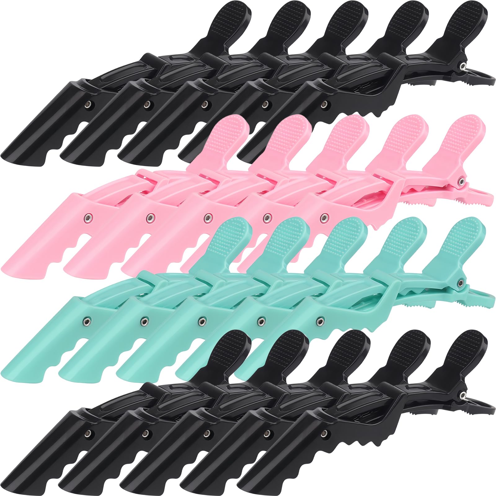 20 Pcs Crocodile Clips Hair, Sectioning Hair Clips Salon Styling Hairdresser Clips, for Home Use and Hairdresser