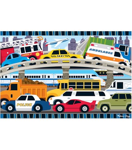 Puzzle da Pavimento Robot Trains 24 pezzi Ravensburger in