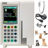 RUISHENG Professional Veterinary IV Infusion Pump Volumetric &amp; Drip Modes | For Dogs/Cats, Rapid Dispense &amp; KVO Functions, Clinical Grade Pet Infusion