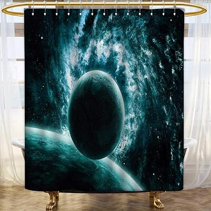 Amazoncom Anhounine Space Shower Curtain Collection By
