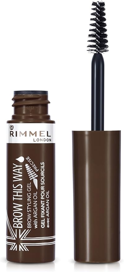 Rimmel Brow This Way Gel with Argan Oil Dark Brown 5 ml