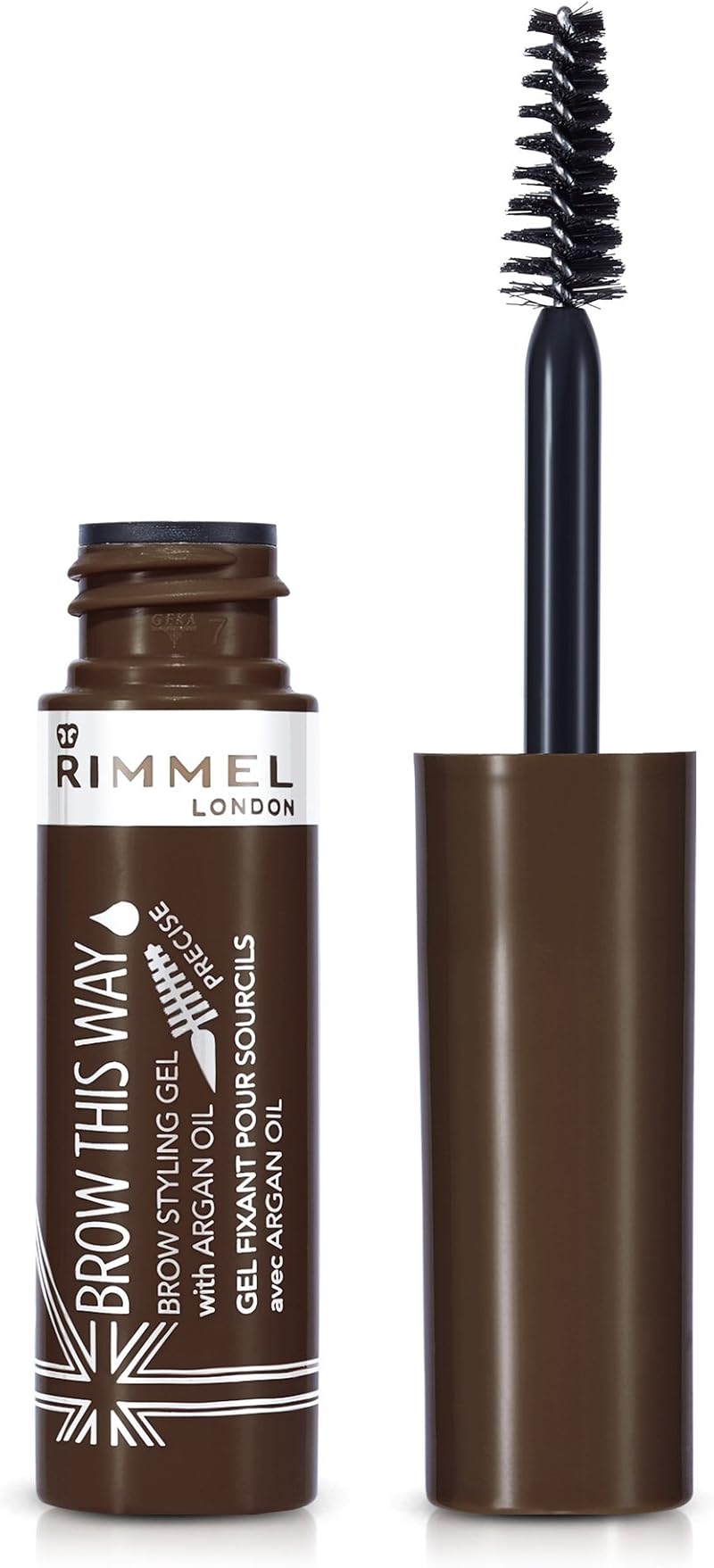 Rimmel Brow This Way Gel with Argan Oil Dark Brown 5 ml