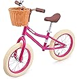 Viribus Balance Bike, 14 inch Balance Bike for 3+ 4 5 6 7 Year Old with Basket for Big Kids, Kids Balance Bikes for Girl with Rubber Tire, Carbon Steel Frame, Outdoor Toy 66 lb. Pink