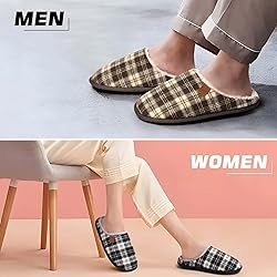 COFACE Womens Mens Cozy Memory Foam Fuzzy Slippers