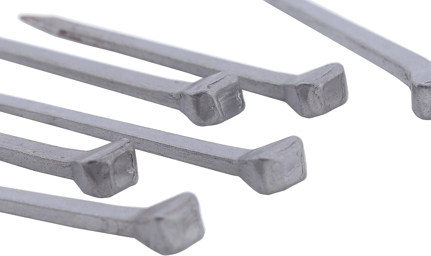 RinTalen 2 Inch Horseshoe Nails, Box of 100, Alloy Steel, Grey, Flat Head, 100 Pieces, Construction/DIY & Electronics Assembly - Image 3