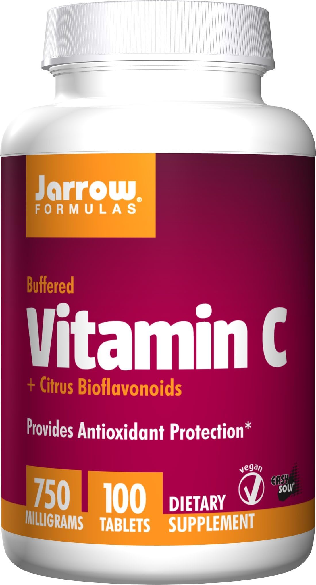 Vitamin C 750 mg, Buffered & Citrus Bioflavonoids, Antioxidant & Immune Support, 100 Tablets