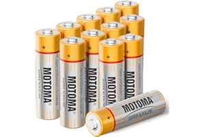 MOTOMA 1.5V AA Batteries 12 Pack 1920mAh Alkaline Double A Batteries 10 Year Shelf Life AA battery Long Lasting Power Batteries AA For Alarm Clocks, Remotes, Toys & Electronic Devices (Non-Rechargeable)