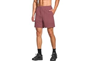 DEMOZU Men's 7 Inch Workout Tennis Shorts with Liner Lined Gym Running Athletic Shorts with Pockets