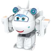 Super Wings Foodie Series Transformable Toys, 2-Pack Super Transform Dizzy-Ice Cream &amp; Donnie-Chips Deformable Food Robot Action Figure DIY Transforming Toy Gift for Kids Boys Girls Age 3 4 5 6