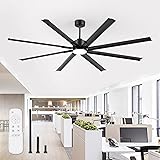 ZMISHIBO 84" Industrial Ceiling Fans with