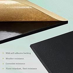 4 Pieces Adhesive Foam Padding 1/2 in Thick X 4 in