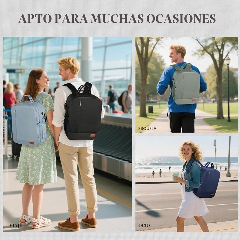 Mochila 45x36x20 para Easyjet Mochila Viaje Cabina Avion Maleta Cabina