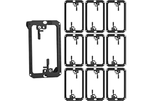 BestMounts - Low Voltage Mounting Brackets 1 Gang for Drywall Outlet Cable Pass Through Wall Plates - Cable Wall Plate Bracke