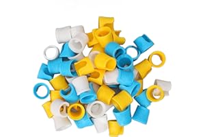 Finger Cover, 60pcs Tattoo Cartridge Finger Cover High Toughness Fingers Tips Silicone Finger Cover Grip for Tattoo Cartridge