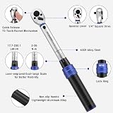 WORKPRO 1/4” Torque Wrench 14-Piece Set 2-26 N.m Bi-Directional view 3