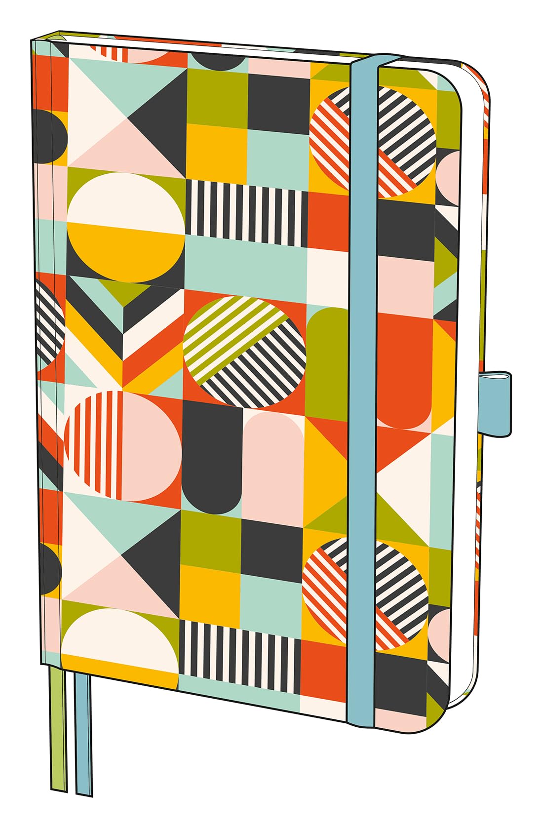 The Art File - Cats Geo Shapes Notebook - NTB09