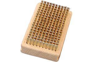 HAISENG Wood Handle Brass/Nylon/Horsehair Ski Waxing Brush Snowboard Waxes Replacement Maintenance Cleaning Tool Wax