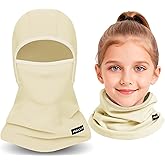 Kids Ski Mask Balaclava, Winter Fleece Full Face Mask Neck Warmer for Boys Girls in Cold Weather Skiing Cycling