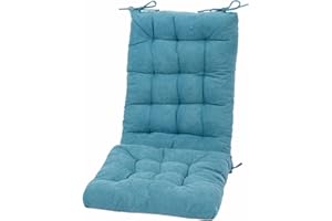 POMIU Rocking Chair Cushion Chair Cushions Chair Pad Chair Pads Sets Indoor Back Seat Cushion Office Chair Desk Chair Dining Chairs Home Kitchen Chair Room (Teal)